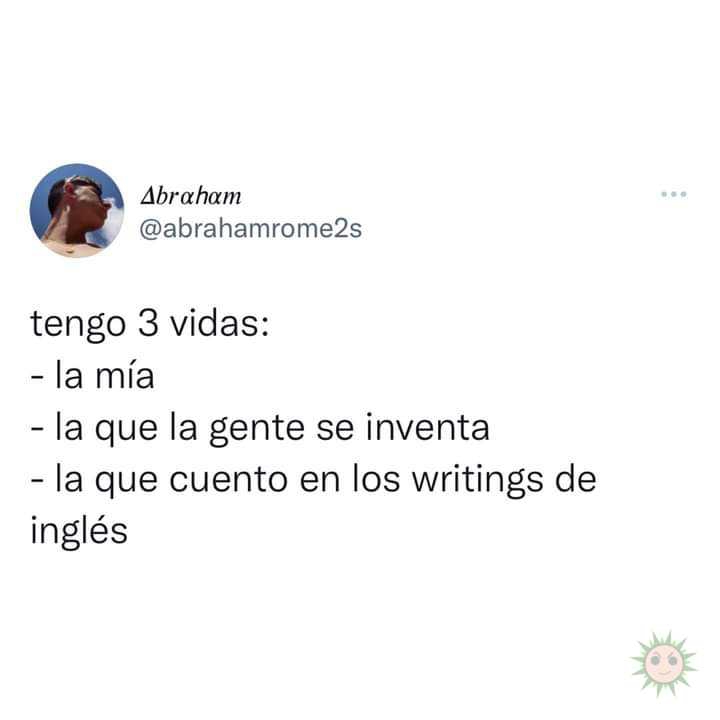 Recuerdos de los writings en inglés, hahahaha