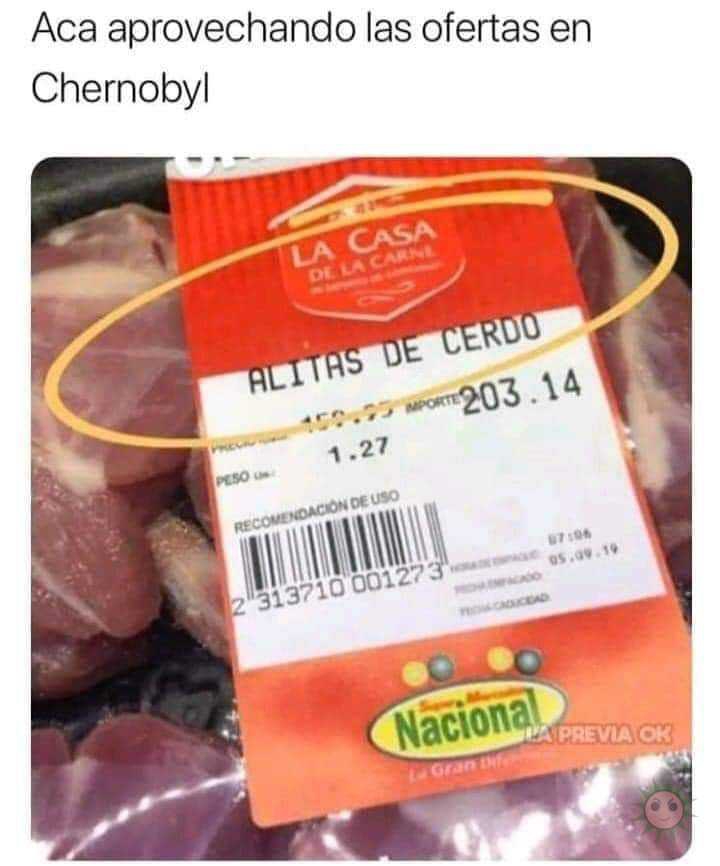 Las alitas de chernobyl